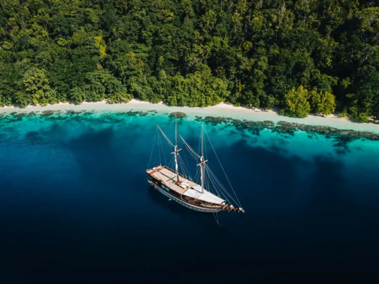 Senja – Anchoring Raja Ampat Drone